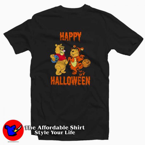 Tigger And Pooh Happy Halloween 500x500 Tigger And Pooh Happy Halloween T Shirt