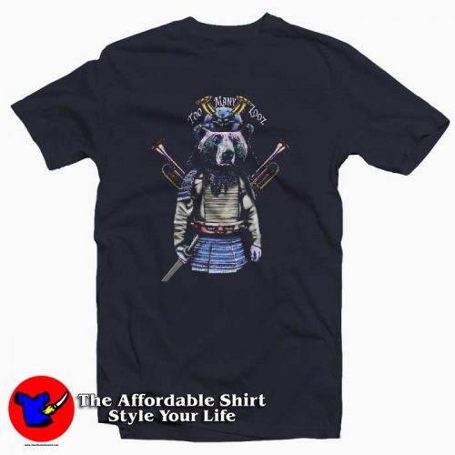 Too Many Zooz Samurai Bear 500x500 Too Many Zooz Samurai Bear T Shirt For Men Or Women