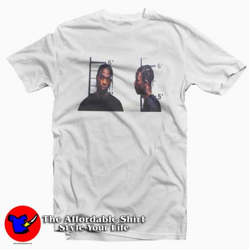 Travis Scott mugshot 500x500 Travis Scott mugshot Tshirt Men's Women's Shirt