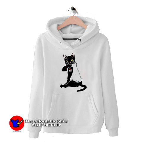 Black Cat Fuck You Tattoo HoodieTAS 500x500 Black Cat Fuck You Tattoo Hoodie Funny