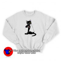 Black Cat Fuck You Tattoo Funny Sweatshirt