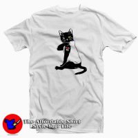 Black Cat Fuck You Tattoo Funny T-Shirt