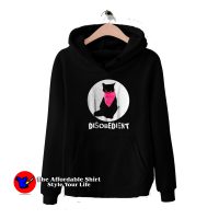 Black Cat Pink Bandana Disobedient Hoodie