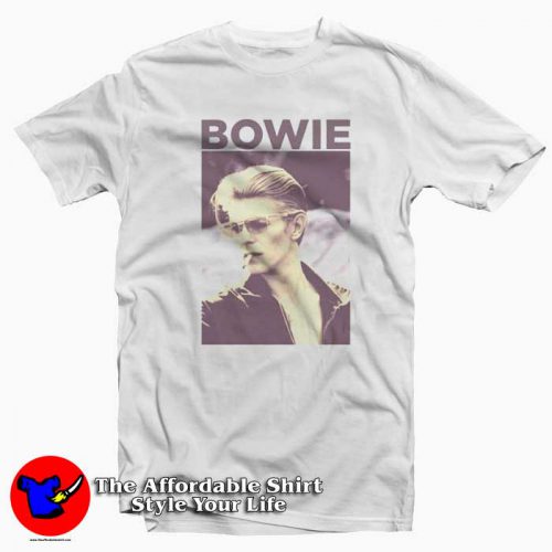 David Bowie Smoking Tshirt 500x500 David Bowie Smoking Graphic T Shirt Cheap