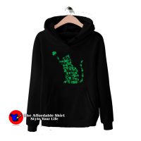 Happy Saint Patrick’s Day Shamrock Cat Hoodie