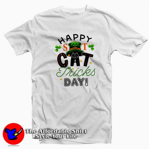 Happy St Cat Tricks Day Leprechaun Hat 500x500 Happy St Cat Tricks Day Leprechaun Hat T Shirt Gift Irish Day