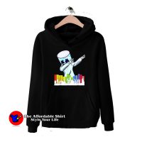 Marshmallow Dancing DJ Love Graphic Hoodie