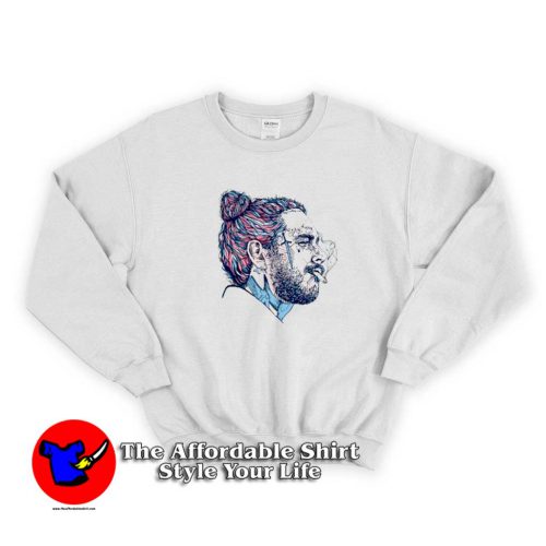 Post Malone Merch Posty 500x500 Post Malone Merch Posty Unisex Sweatshirts Cheap