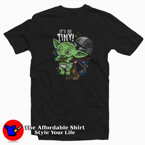 Yoda Its So Tiny The Mandalorian Bounty Hunter 500x500 Baby Yoda Its So Tiny The Mandalorian T Shirt Tribute St Patrick's Day