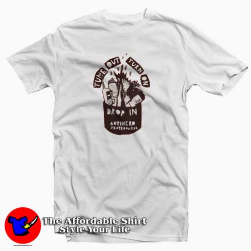 Anti Hero Tune Out Tshirt 500x500 Anti Hero Tune Out Graphic T Shirt Cheap