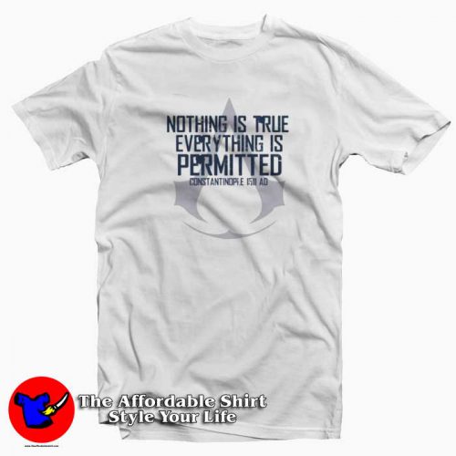 Assassins Creed Nothing is True Everything Tshirt 500x500 Assassins Creed Nothing is True Everything T Shirt Cheap