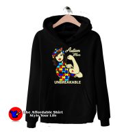 Autism Love Heart Mom Unbreakable Hoodie