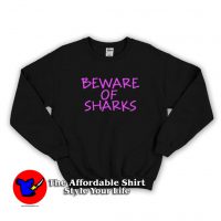 Beware Of Sharks Graphic Sweatshirt