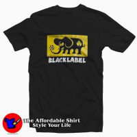 Black Label Elephant Block Graphic T-Shirt