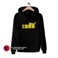 Coma Funny Logo Parody Graphic Hoodie