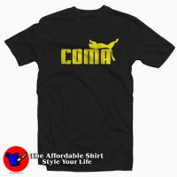 Coma Funny Logo Parody Graphic T-Shirt