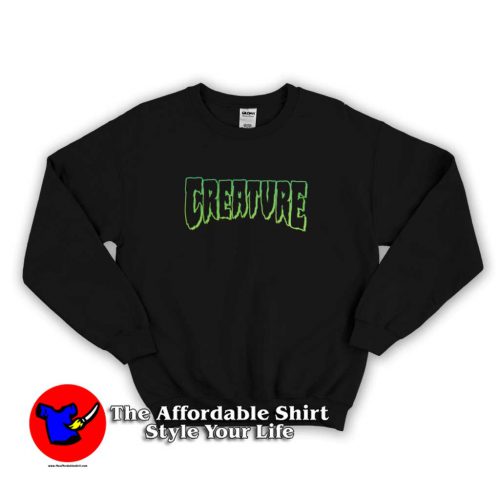 Creature Logo Outline Sweater 500x500 Creature Logo Outline Graphic Sweatshirt Cheap