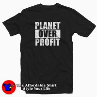 Earth Day Planet Over Profit Graphic T-Shirt