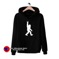 Funny Bigfoot Rock and Roll Graphic Hoodie