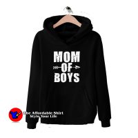 Mom of Boys Cute Motherhood Graphic Hoodie