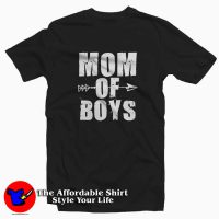 Mom of Boys Cute Motherhood Graphic T-Shirt