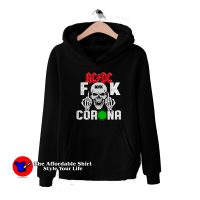 Nice ACDC Skullcap Fuck Corona Hoodie