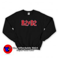 R2-Dtour AC/DC Funny Graphic Sweatshirt