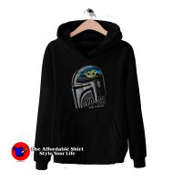 Rock We Will Yoda In Black Graphic Hoodie