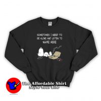 Snoopy Sometimes I Need To Be Alone Sweatshirt