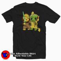 Star Wars Baby Pikachu and Baby Yoda T-Shirt