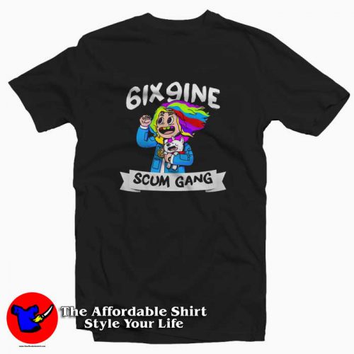 Tekashi 6ix9ine Scum Gang 69 Tshirt 500x500 Tekashi 6ix9ine Scum Gang 69 Graphic T Shirt Cheap