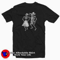 Gothic Dancing Skeletons Graphic Graphic T-Shirt