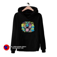 Happy Pittie Neon Pitbull Unisex Hoodie