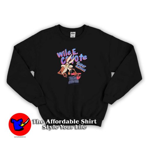 Wile E. Coyote Super Genius Looney Tunes 1993 Sweater 500x500 Wile E Coyote Super Genius Looney Tunes Sweatshirt Cheap