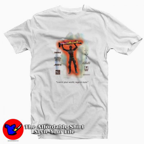 vvTshirt 500x500 Travis Scott x Fortnite Rage Emote T Shirt Cheap