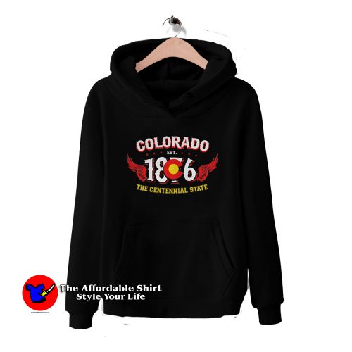 Colorado 1876 The Centennial State HoodieTAS 500x500 Colorado 1876 The Centennial State Unisex Hoodie Cheap