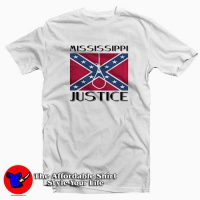 Confederate Flag Mississippi Justice Unisex T-shirt