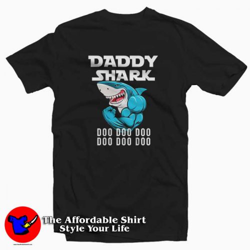 Daddy Shark Doo Father Day Tshirt 500x500 Daddy Shark Doo Father Day Graphic T shirt On Sale Father’s Day Gift