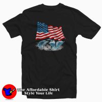 Dolphins American Flag Independence Day T-shirt