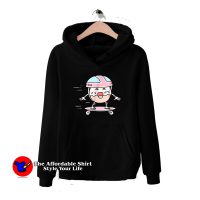 Donut in Helmet Riding Skateboard Cute Hoodie