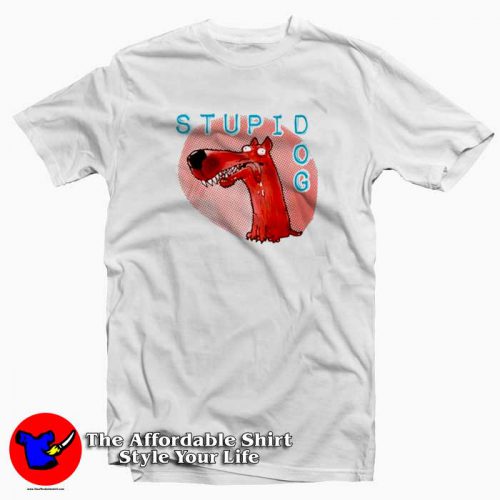 Funny Cartoon Stupid Dog Unisex Tshirt 500x500 Funny Cartoon Stupid Dog Unisex T Shirt Cheap