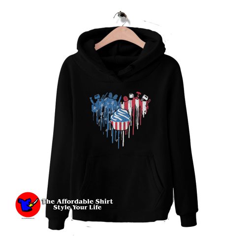 Heart American Independence Day Unisex Hoodie 500x500 Heart American Independence Day Unisex Hoodie On Sale