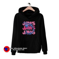 Jaws Pink Script Stack Unisex Hoodie