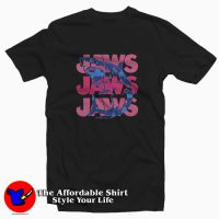 Jaws Pink Script Stack Unisex T Shirt