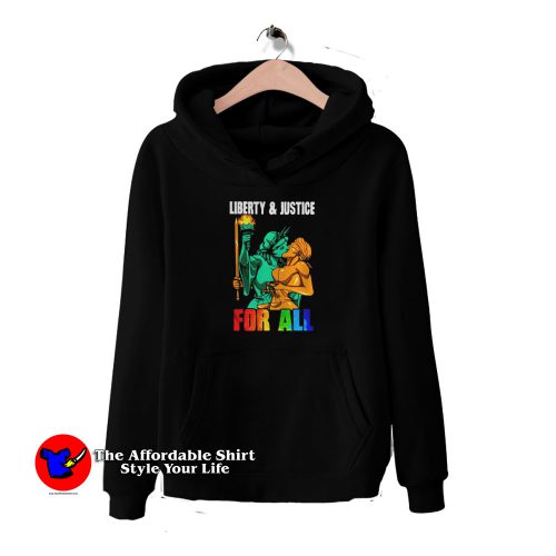 Liberty and justice for all LGBT HoodieTAS 500x500 Liberty and Justice For all LGBT Unisex Hoodie Cheap