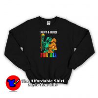 Liberty and Justice For all LGBT Unisex Sweatshirt