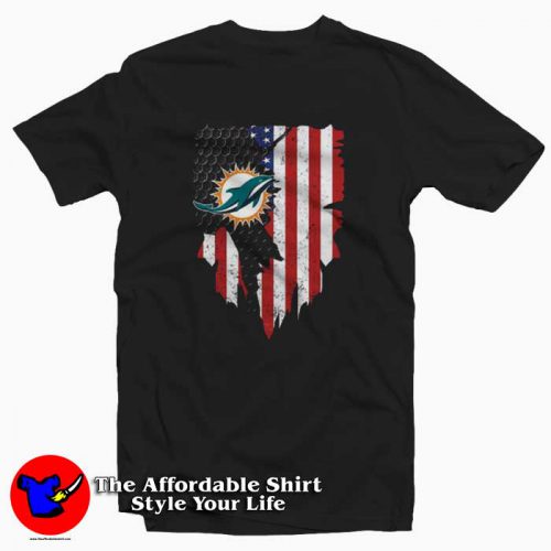 Miami Dolphins American Flag Independence Day Tshirt 500x500 Miami Dolphins American Flag Independence Day T shirt On Sale