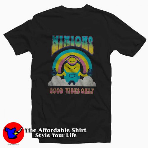 Minions Good Vibes Tshirt 500x500 Funny Minions Good Vibes Graphic T shirt Gift Father's Day