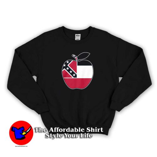 Mississippi Flag Teacher Apple Hanes Sweater 500x500 Official Mississippi Flag Teacher Apple Hanes Sweatshirt Cheap