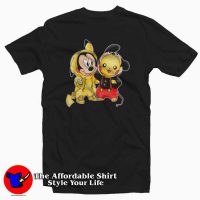 Pikachu & Mickey Mouse Cute Unisex T-shirt